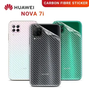 Huawei nova 7i Carbon Fibre Back Sticker Clear