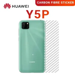 Huawei Y5p Clear Carbon Fibre Back Sticker
