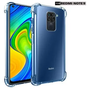 Redmi Note 9 Shockproof Transparent Back Cover