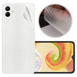 Samsung Galaxy A04 Clear Carbon Fibre Back Sticker