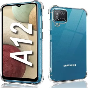 Samsung Galaxy A12 Shockproof Transparent Back Cover