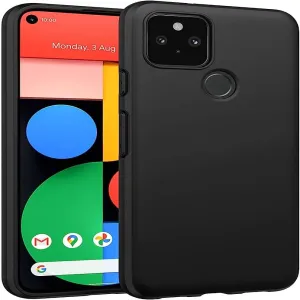 Google Pixel 5 Black Silicone Shockproof Case