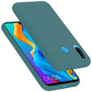 Huawei Y6p Soft Matte Liquid Silicone Case Green