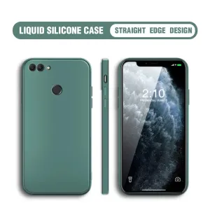 Huawei Y7 2018 Soft Matte Liquid Silicone Case - Green