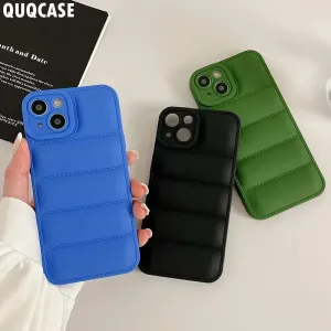 Apple iPhone 13 Green Puffer Case