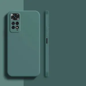 Redmi Note 11 4G/11s Soft Matte Liquid Silicone Green Case