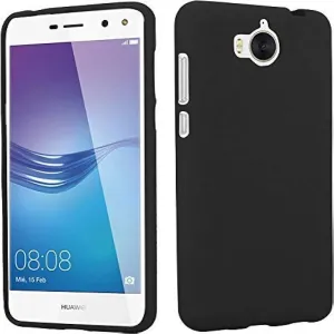 HUAWEI Y5 2017 Soft Matte Rubber Back Cover Black