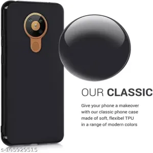 Nokia 3.4 Black Soft Matte Rubber Back Cover