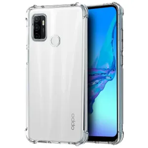 Oppo A53 Clear Shockproof Transparent Back Cover