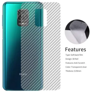 Redmi Carbon Fiber Back Sticker for Note 9 Pro & 9 Series