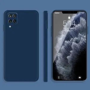 Samsung Galaxy A12/M12 Blue Soft matte liquid silicone case