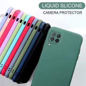 Samsung Galaxy A12/M12 Green Soft Matte Liquid Silicone Case