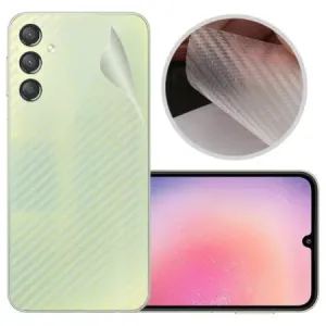 Samsung Galaxy A24 Clear Carbon Fiber Sticker