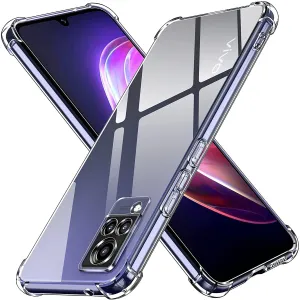 VIVO V21 Shockproof Transparent Black Cover