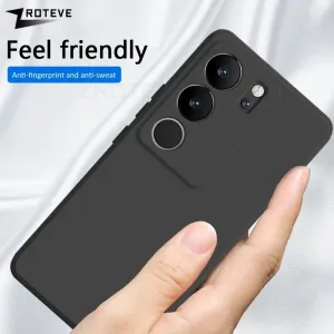 VIVO V29/V29 PRO Soft Matte Liquid Silicone Case Black