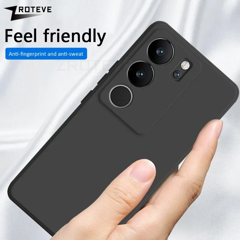 VIVO V29/V29 PRO Soft Matte Liquid Silicone Case Black