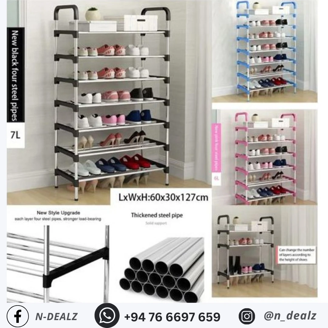 Generic Shoe Rack 7 Layer Solid Steel - image 3