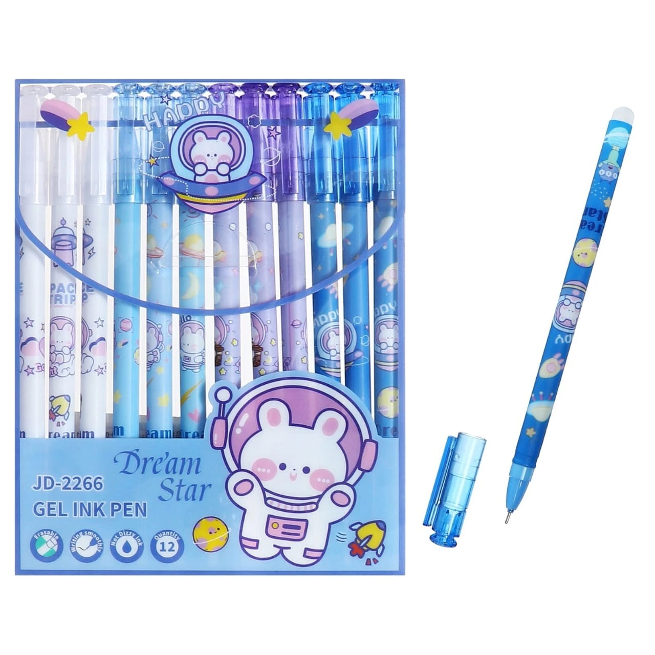 Generic JD 2266 12 Pcs Erasable Jell Ink Pen - image 5