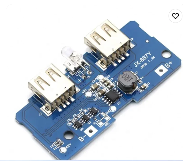 Generic 18650 Battery 3.7V to 5V2A DIY Charging Bank