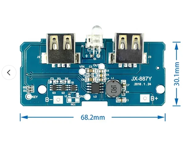 Generic 18650 Battery 3.7V to 5V2A DIY Charging Bank - image 2
