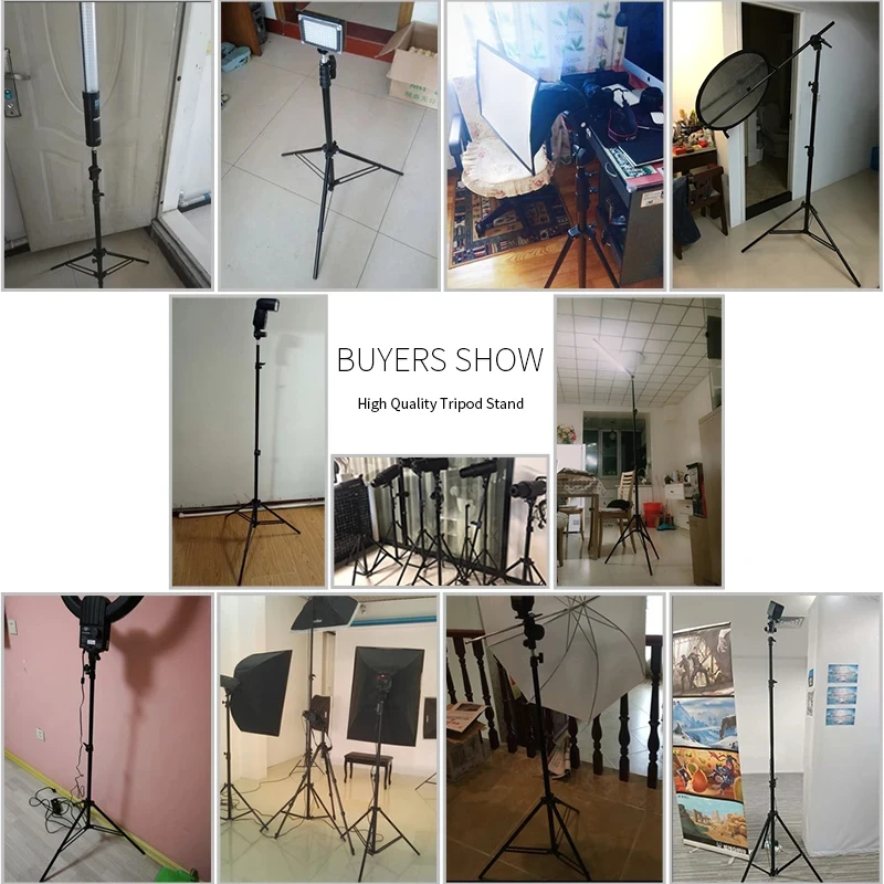 Generic 2M Tripod Adjustable Aluminum Ring Light Stand - image 5