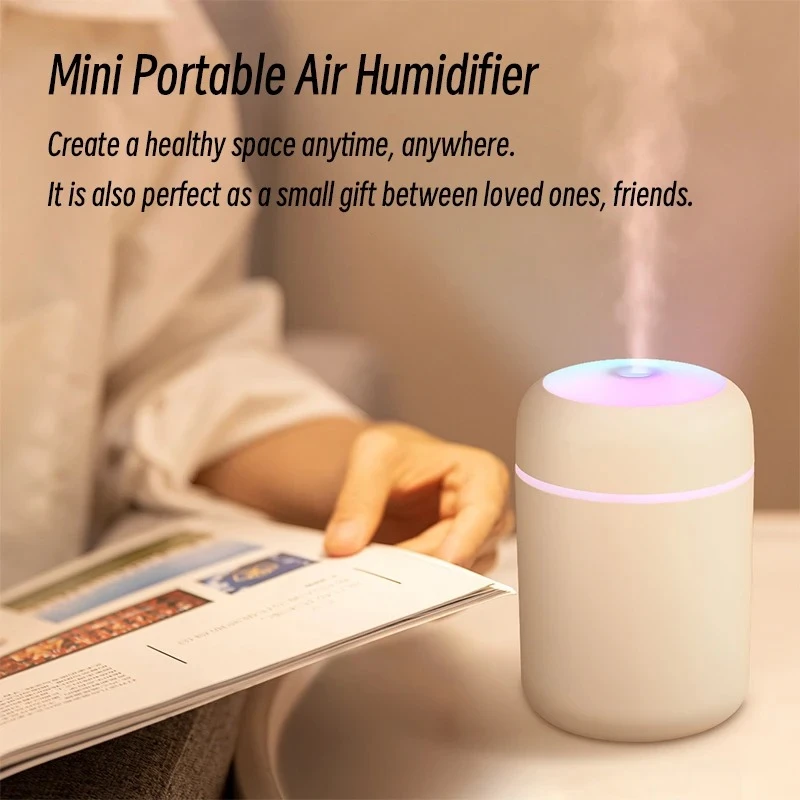 Generic 300ml H2O Portable Aroma Diffuser Night Light - image 2