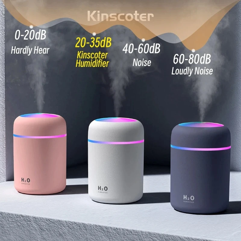 Generic 300ml H2O Portable Aroma Diffuser Night Light - image 5