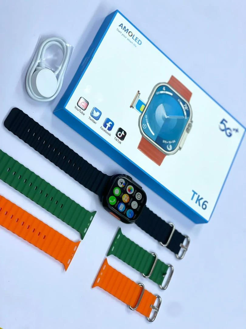 4G SIM Smart watch with 3 Strap 4Gb+64Gb - image 2