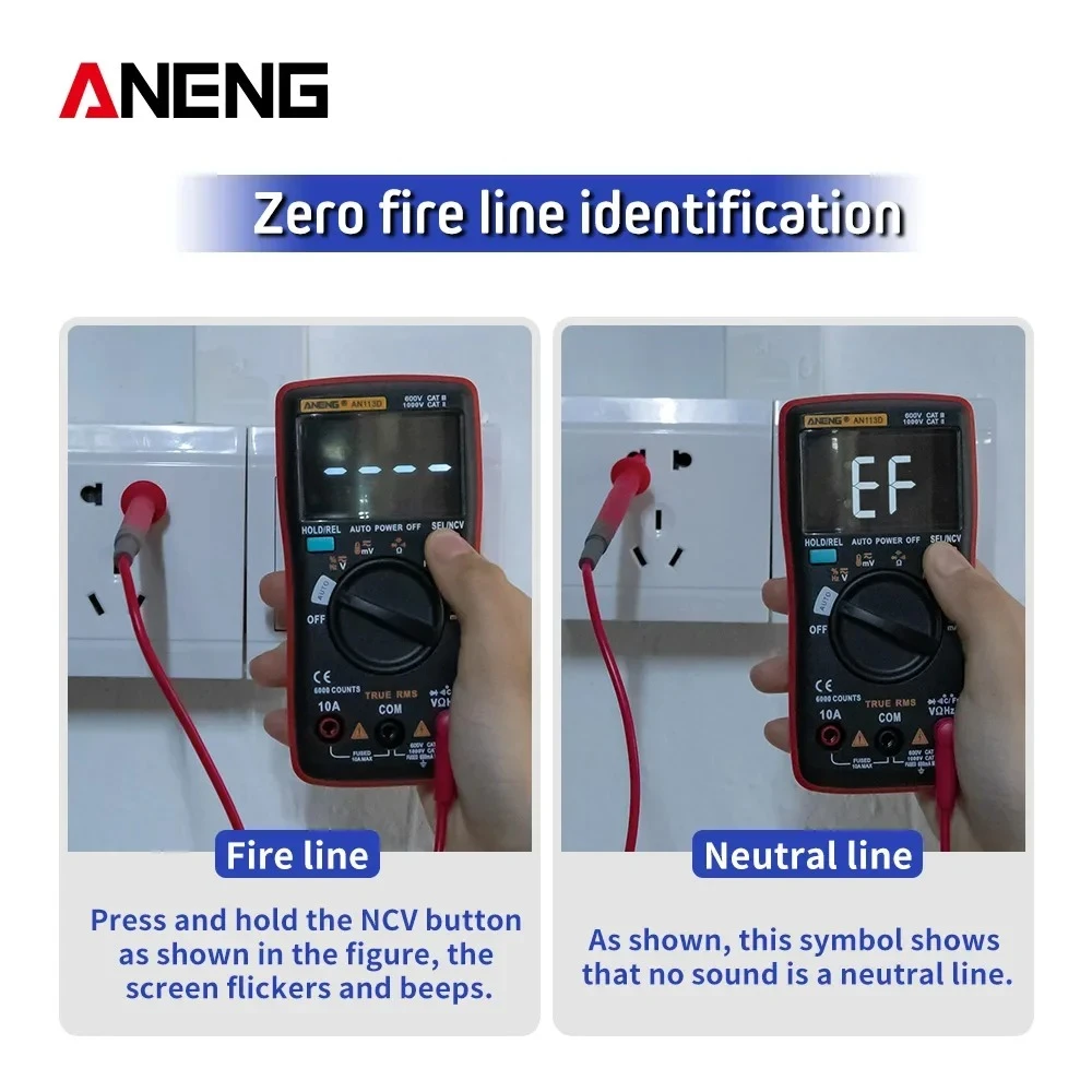 ANENG AN113D Digital Professional Multimeter - image 4