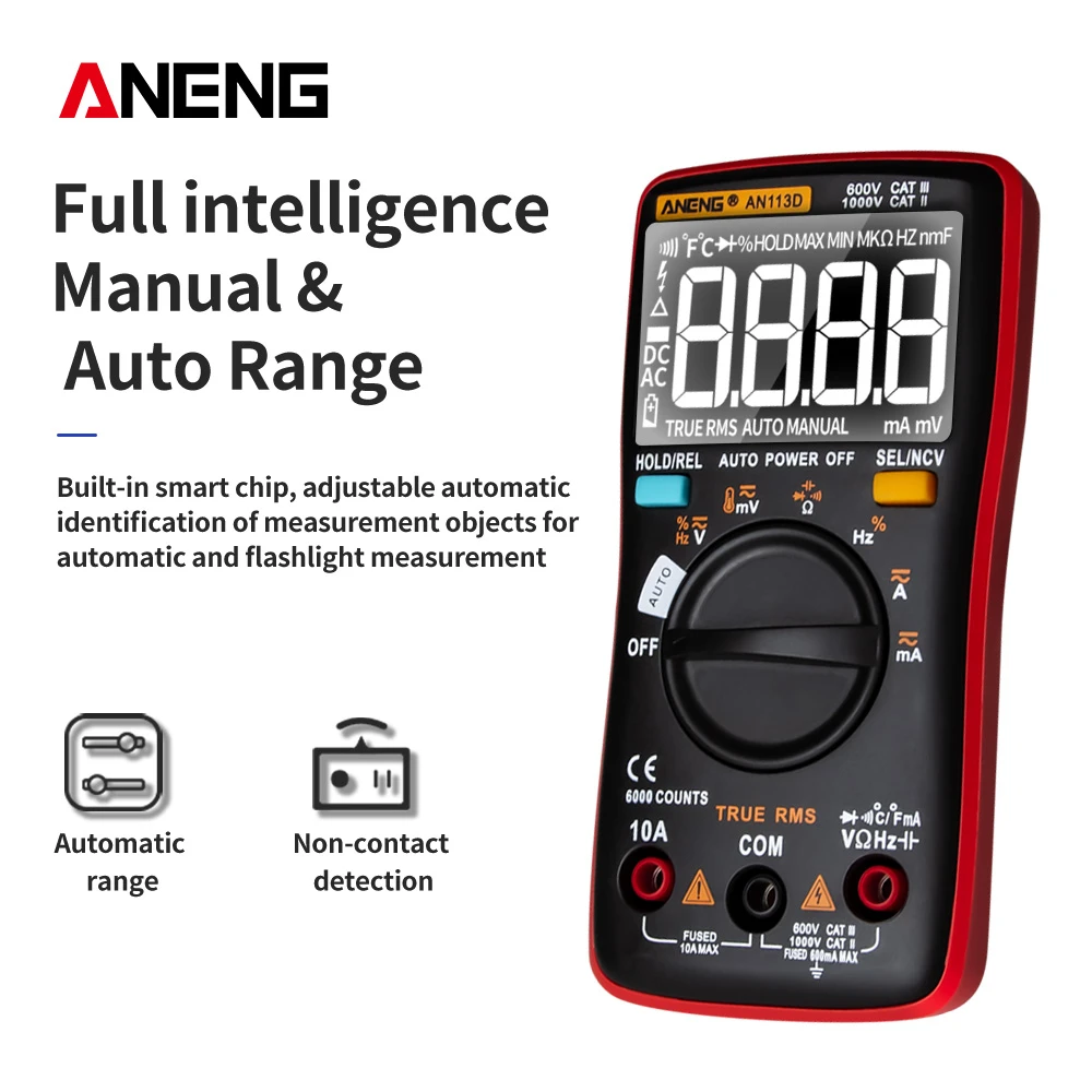 ANENG AN113D Digital Professional Multimeter - image 3
