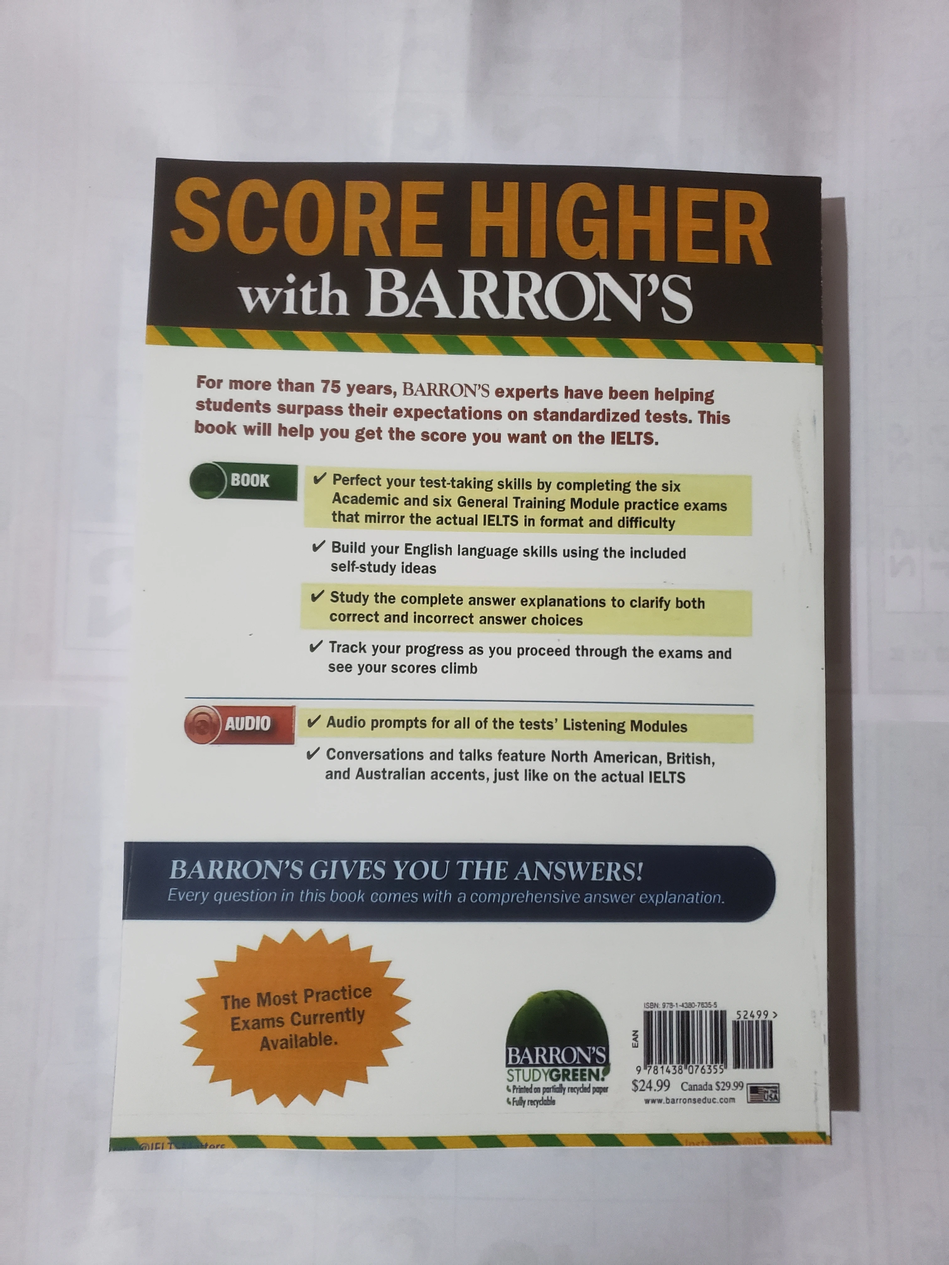 BARRON'S IELTS Practice Exam - image 7