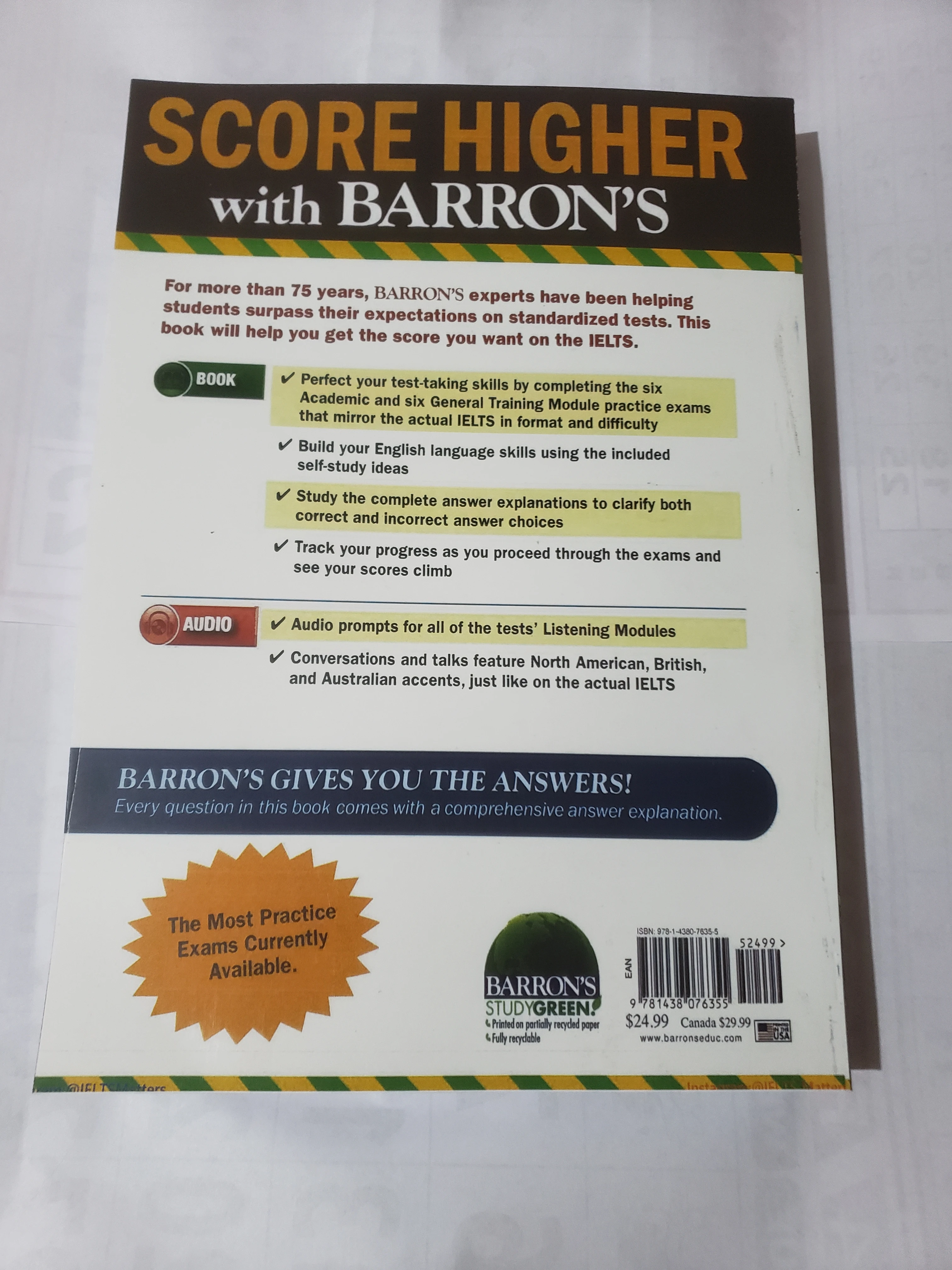 BARRON'S IELTS Practice Exam - image 8