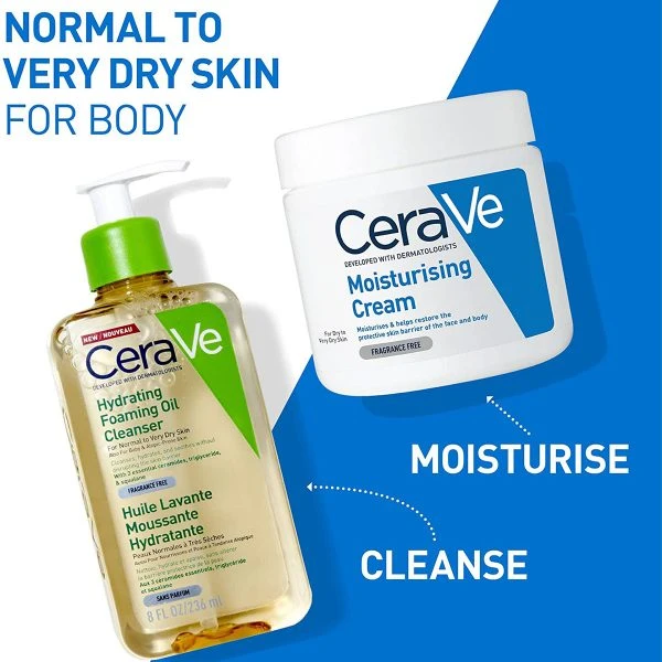 CERAVE Hydrating Foaming Oil Cleanser 236 ml - image 2