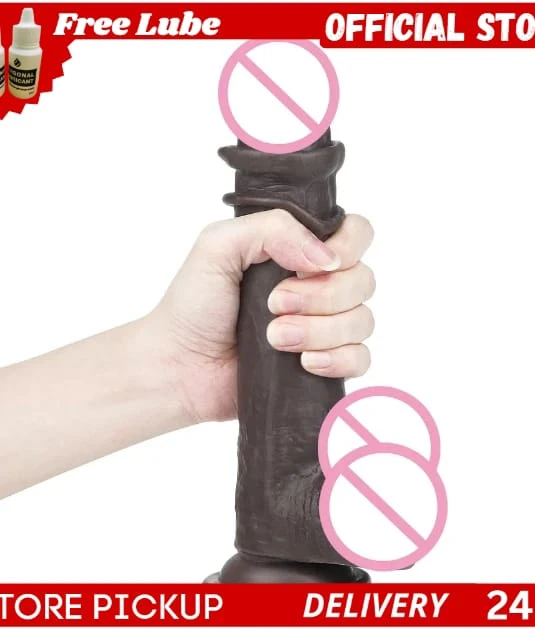 Generic Realistic Dildo Dual Layer Movable Foreskin