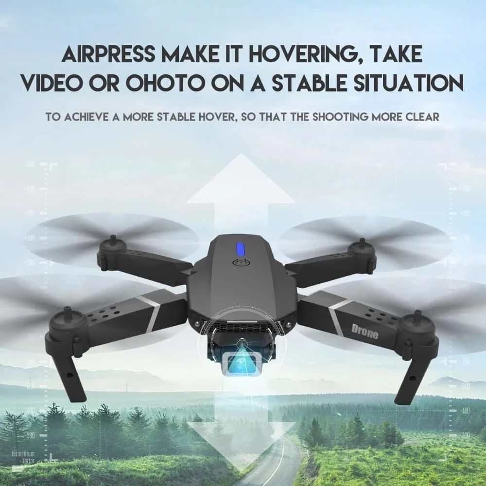 Generic E88 Pro Dual Camera 4K Folding 360 Flip Drone - image 4