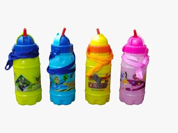Frosty Sipper Straw Water Bottle 675ml Pink - image 2