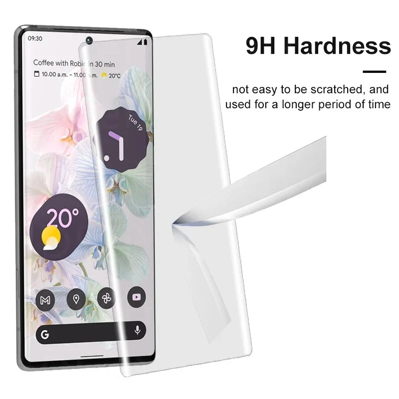 Google Pixel 6 Pro Full Tempered Glass Screen Protector - image 1
