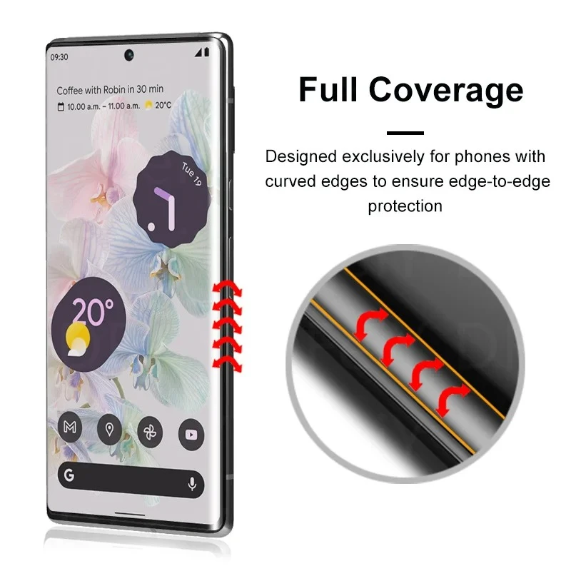 Google Pixel 6 Pro Full Tempered Glass Screen Protector - image 4
