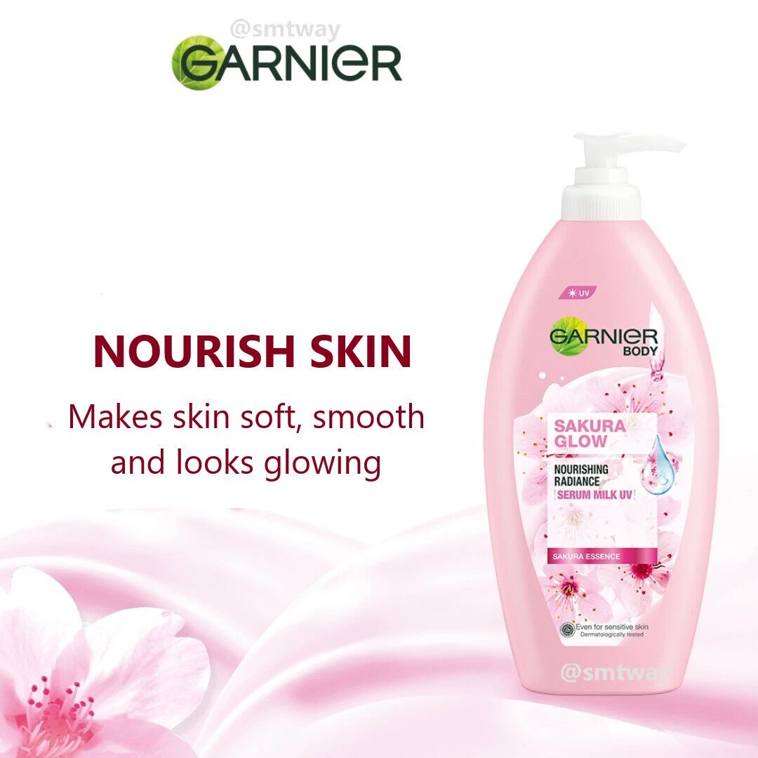Garnier Sakura Hyaluron Serum Milk UV Body Lotion - image 4