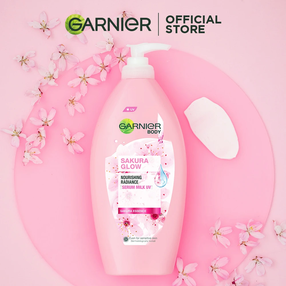 Garnier Sakura Hyaluron Serum Milk UV Body Lotion - image 5