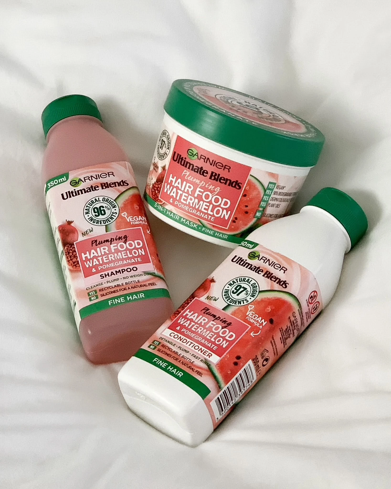 GARNIER Watermelon & Pomegranate Hair Food Set - image 2