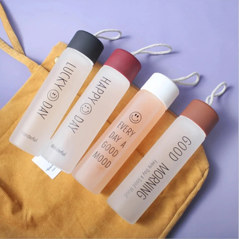 Generic Glass Water Bottle 360ML Transparent - image 3