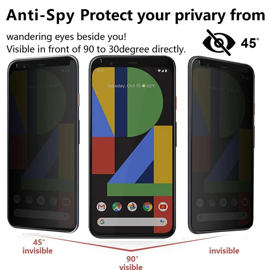 Google Pixel 3 xl Privacy Anti-Spy Tempered Glass - image 3