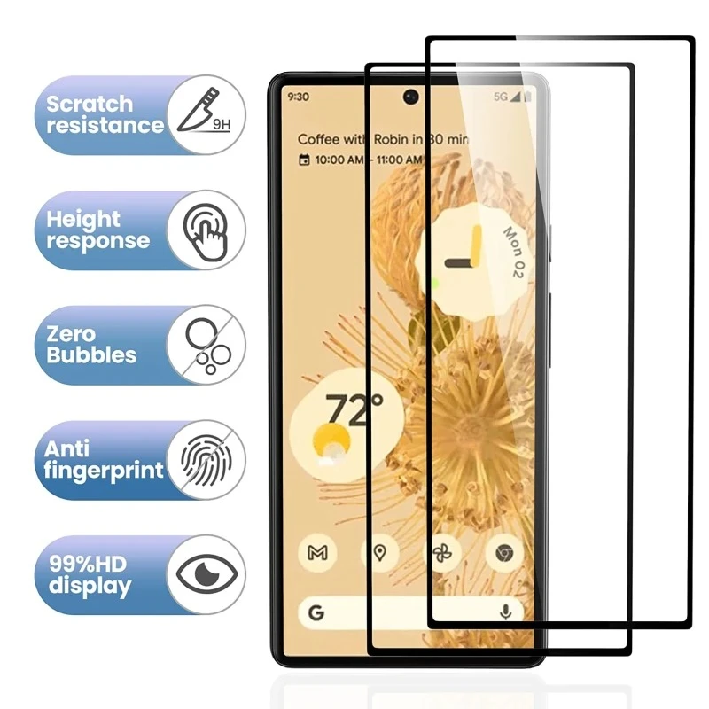 Google Pixel 7 Pro Full Tempered Glass Screen Protector - image 3