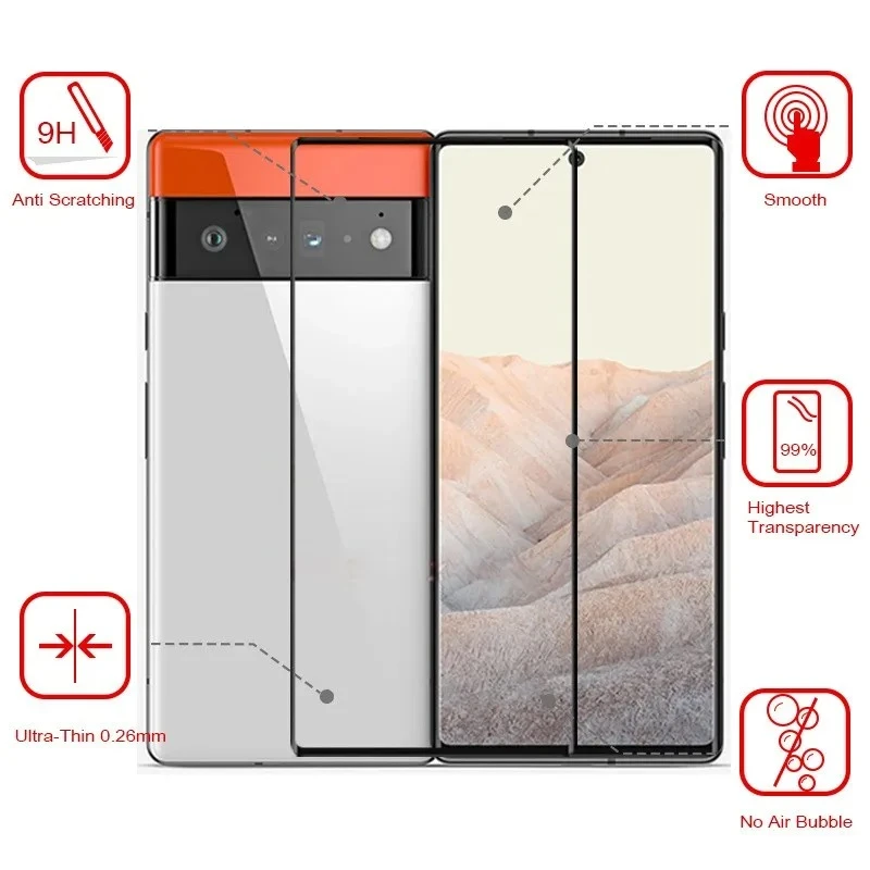 Google Pixel 7 Pro Full Tempered Glass Screen Protector - image 4