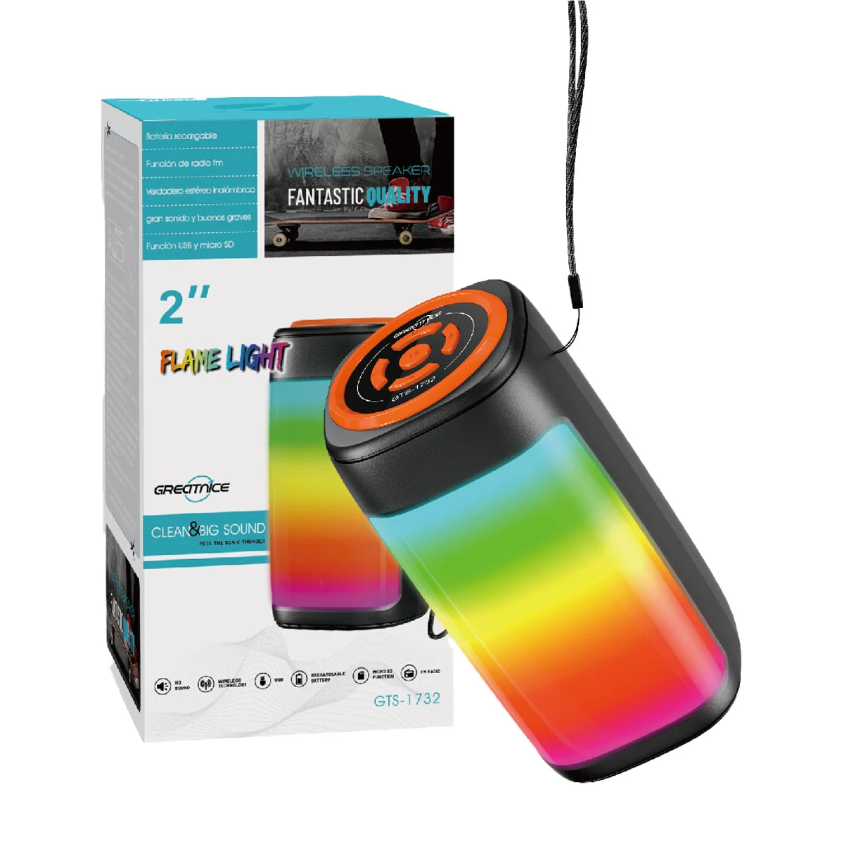GREATNICE GTS1732 Wireless Bluetooth Portable Speaker - image 2
