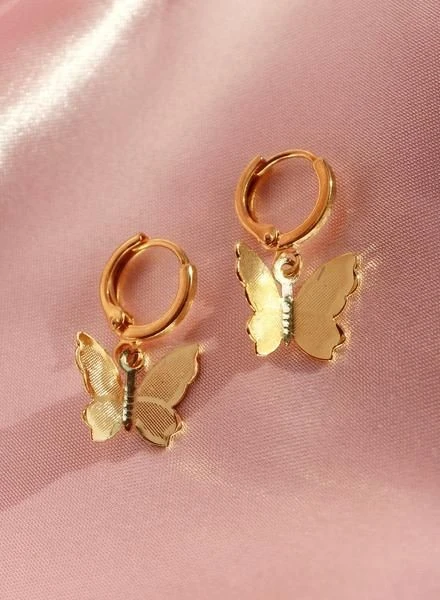 Generic New Acrylic Butterfly Earrings Set - image 2