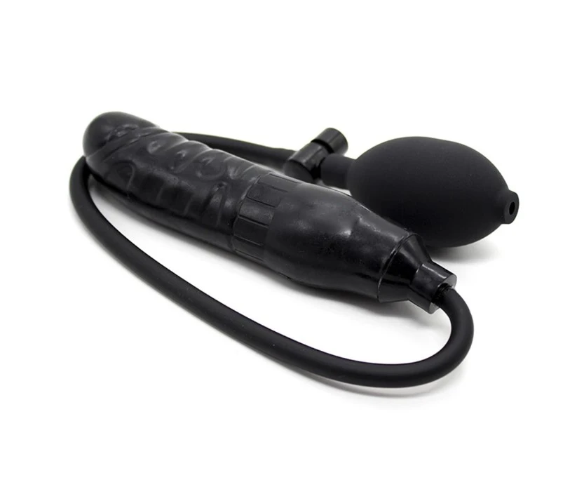 Generic Inflatable Dildo Anal Butt Plug Sex Toy Pump