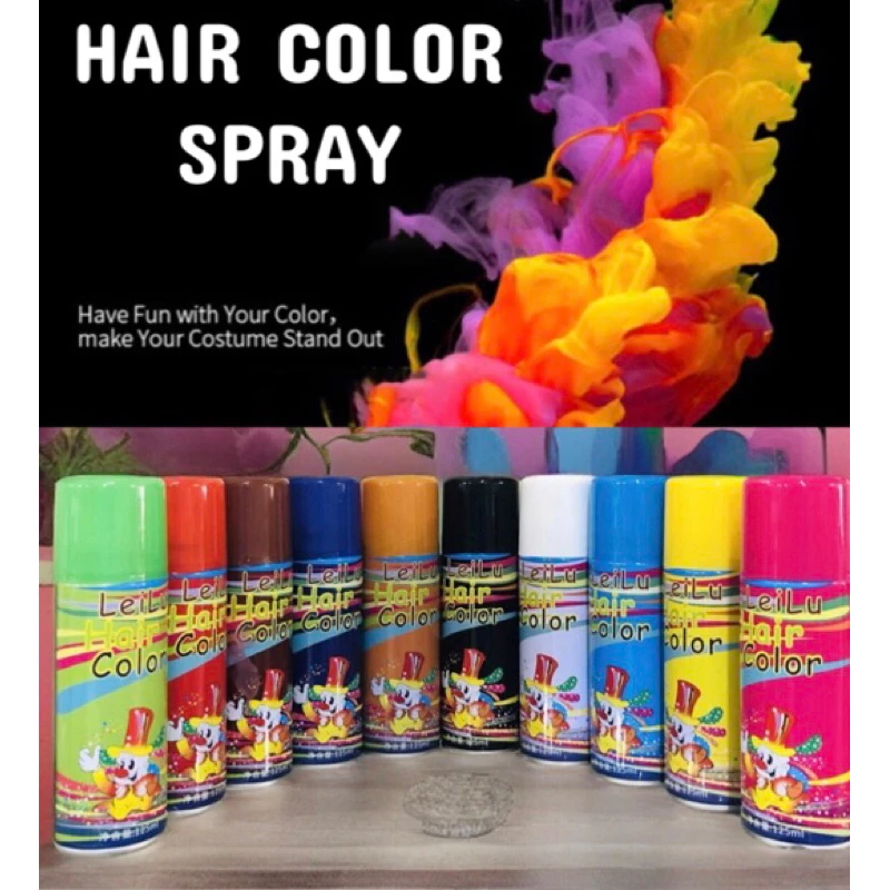 LEILU Hair Color Spray Temporary Color Orange 125ml - image 2