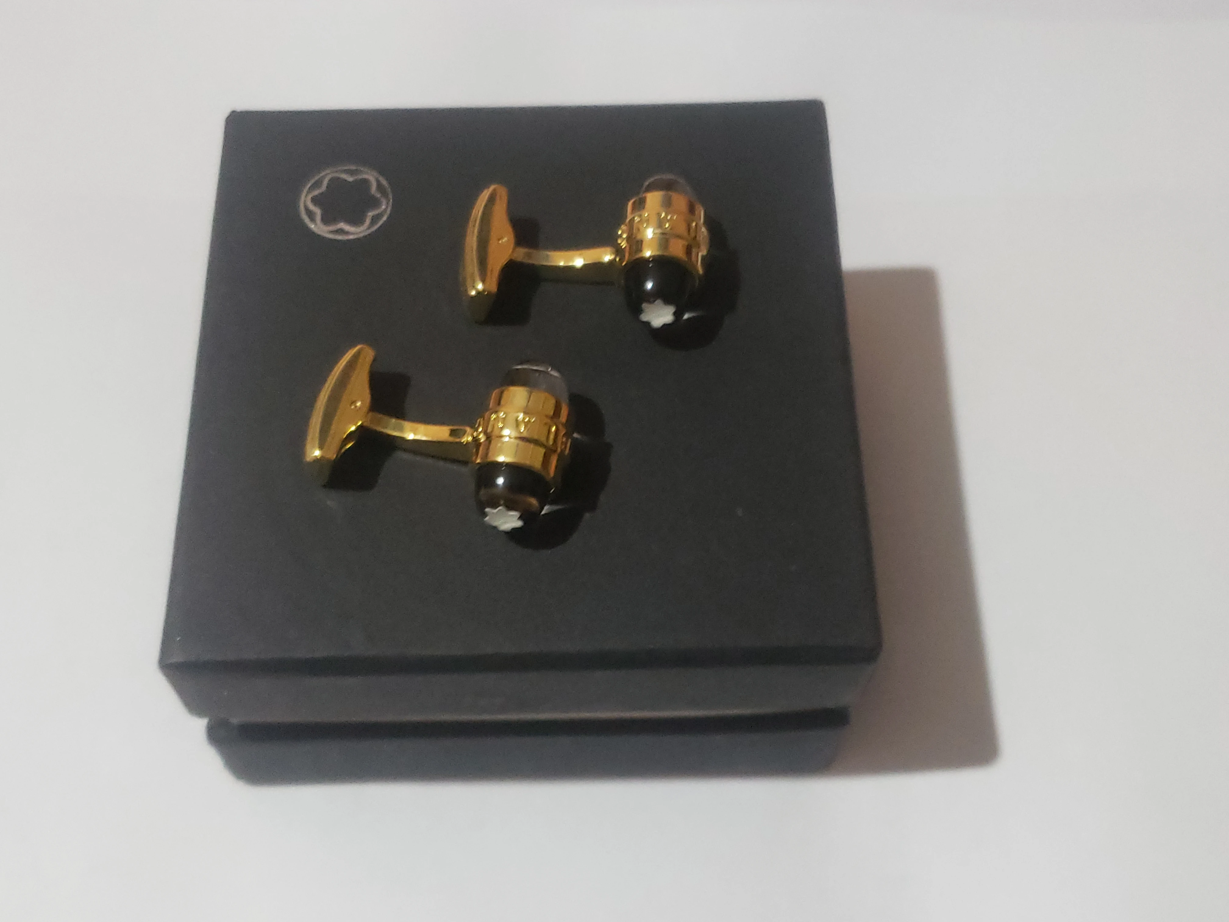 Mont Blanc Cufflinks 18K Gold Plated - image 4